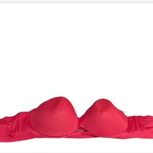 Cacique Comfort bliss Vibrant Pink Strapless Bra 42DD. Like new!